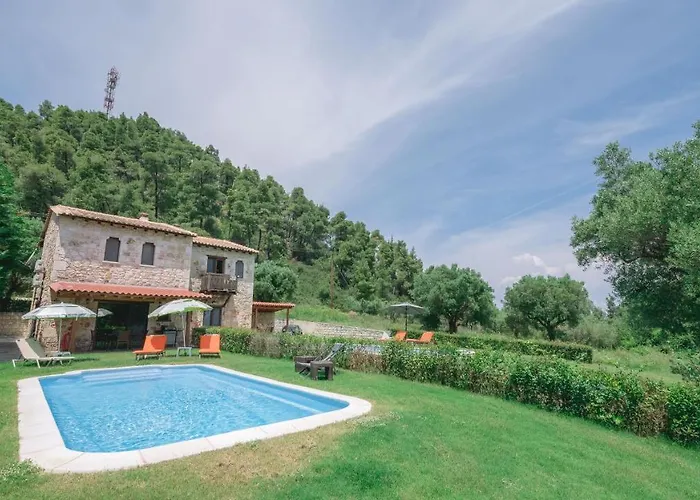 Villa Stone Made Private Pool Kriopigi